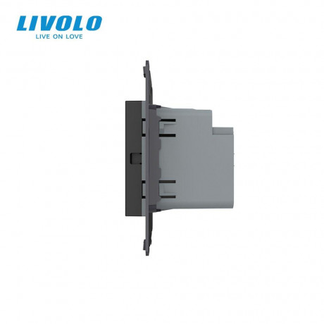 Механизм сенсорный радиоуправляемый выключатель Sense 2 сенсора Livolo черный (782100212)