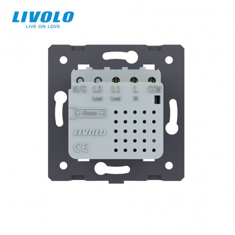 Механизм сенсорный выключатель Livolo Sense серый (782000115)