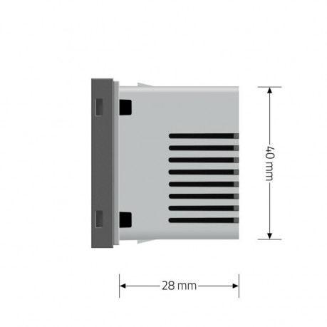 Механизм терморегулятор с выносним датчиком температуры для теплых полов Livolo серый (VL-C7-01TM2-15)