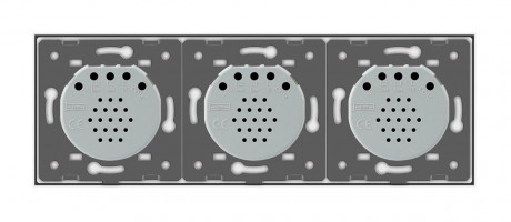 Умный сенсорный ZigBee выключатель 3 сенсоров (1-1-1) Livolo белый (VL-C701Z/C701Z/C701Z-11)