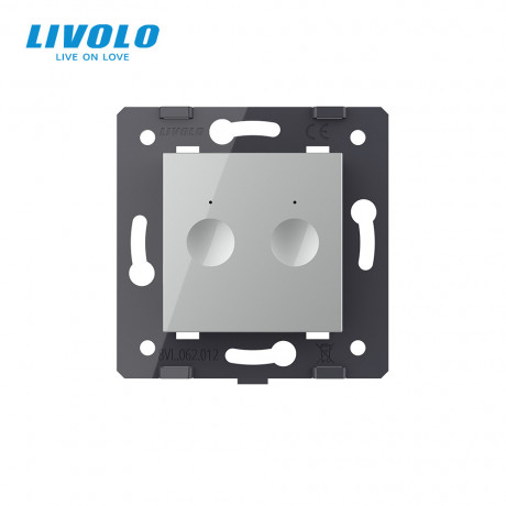 Механизм сенсорный выключатель Livolo Sense 2 канала серый (782000215)