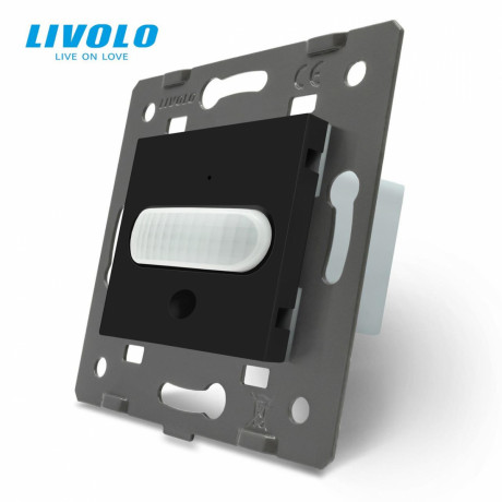 Механизм датчик присутствия и движения с сенсорным выключателем Livolo черный (C7-01RG-12)