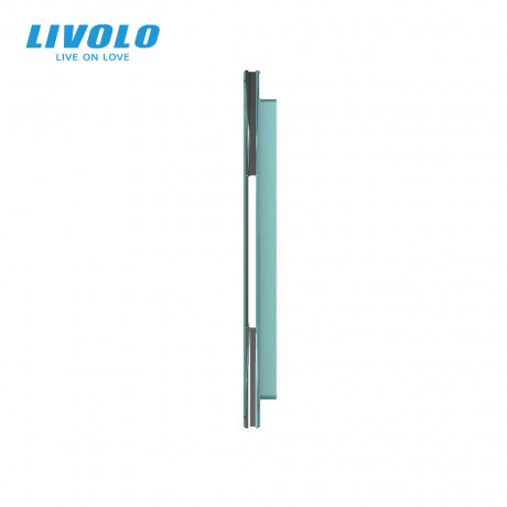 Сенсорная панель выключателя Livolo 8 каналов (2-2-2-2) зеленый стекло (VL-C7-C2/C2/C2/C2-18)