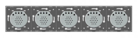 Умный сенсорный ZigBee выключатель 10 сенсоров (2-2-2-2-2) Livolo белый стекло (VL-C710Z-11)