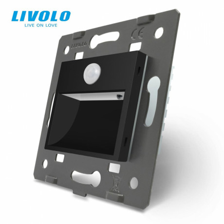 Механизм светильник для лестниц подсветка пола с датчиком движения Livolo черный (782800512)