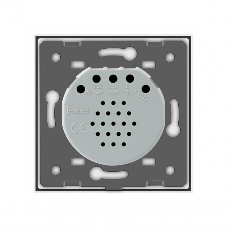 Умный сенсорный ZigBee выключатель 1 сенсор Livolo белый стекло (VL-C701Z-11)