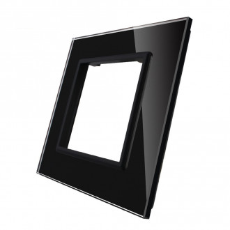 Рамка для Терморегулятор сенсорный DEVI Devireg Touch цвет черный стекло (C3-SR-12)