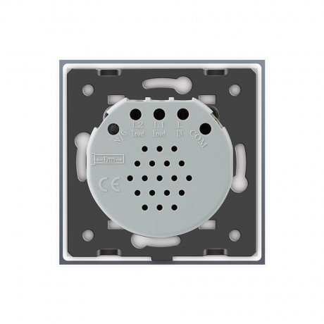 Бесконтактный радиоуправляемый выключатель1 сенсор Livolo серый стекло (VL-C701R-PRO-15)