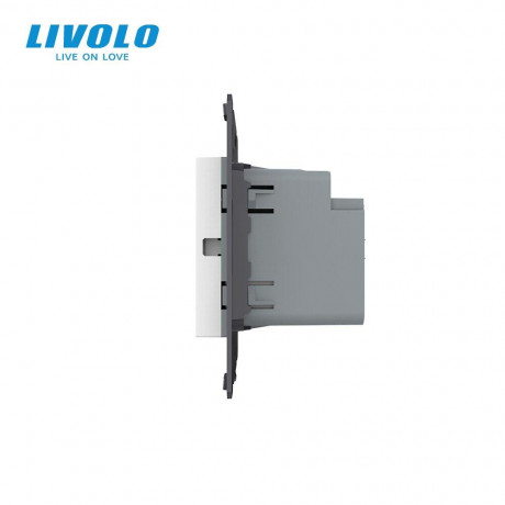 Механизм сенсорный проходной радиоуправляемый выключатель Sense 1 сенсор Livolo белый (782100311)