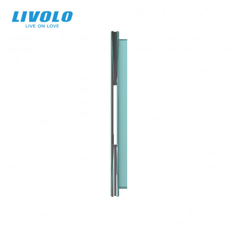 Сенсорная панель выключателя Livolo 10 каналов (2-2-2-2-2) зеленый стекло (VL-C7-C2/C2/C2/C2/C2-18)
