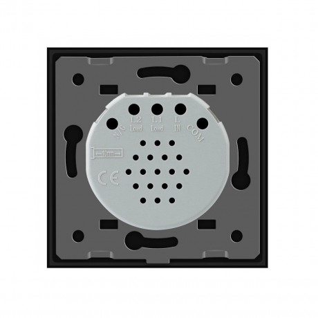 Сенсорный диммер с защитой от брызг 1 сенсор Livolo черный стекло (VL-C701D-IP-12)