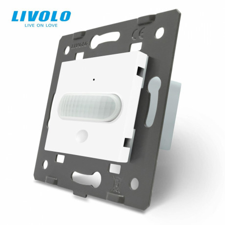 Механизм датчик присутствия и движения с сенсорным выключателем Livolo белый (C7-01RG-11)