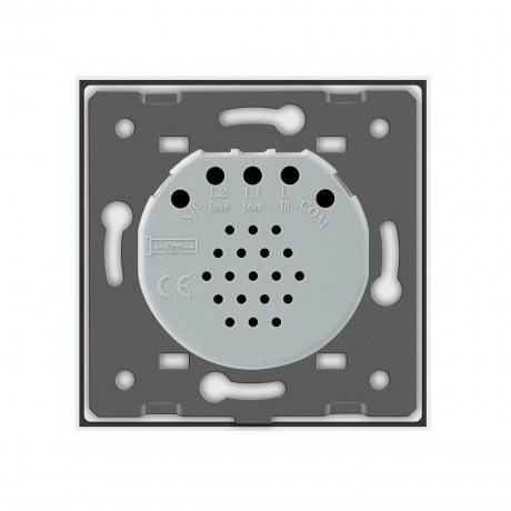 Сенсорный выключатель таймер Выключатель с реле времени Livolo белый стекло (VL-C7FC1T-2GWP)