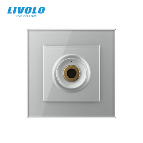 Бесконтактный выключатель 1 сенсор серый Sense Livolo (VL-C7FCU1-2IP)