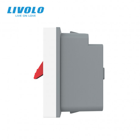 Механизм розетка Hi-Fi аудио Livolo белый (VL-FCSD-1WPS01)