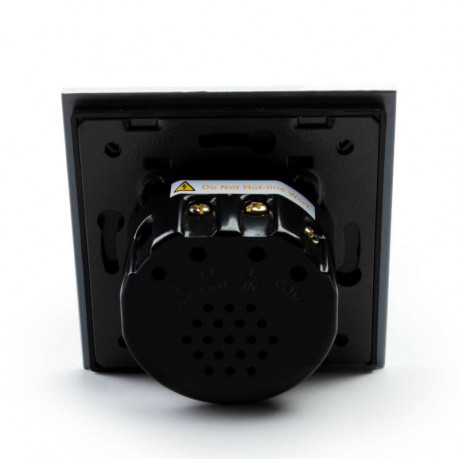 Сенсорный радиоуправляемый выключатель Livolo для роллет электрокарнизов ворот белый стекло (VL-C702WR-11)