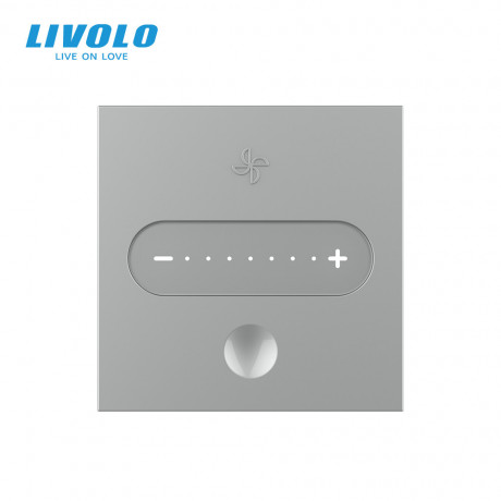 Умный механизм сенсорный регулятор скорости вентилятора Livolo серый ZigBee (VL-FC1GZ-2IP)