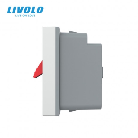 Механизм розетка Hi-Fi аудио серый Livolo (VL-FCSD-1IPS01)