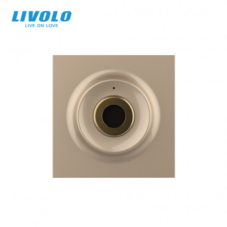 Механизм бесконтактный выключатель 1 сенсор Sense Livolo золотой (VL-FCU1-2AP)