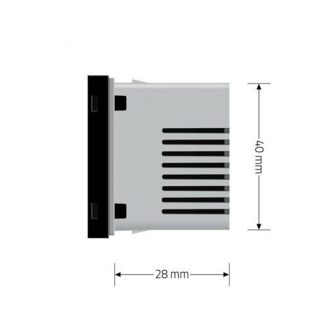 Механизм терморегулятор с выносним датчиком температуры для теплых полов Livolo черный (VL-C7-01TM2-12)
