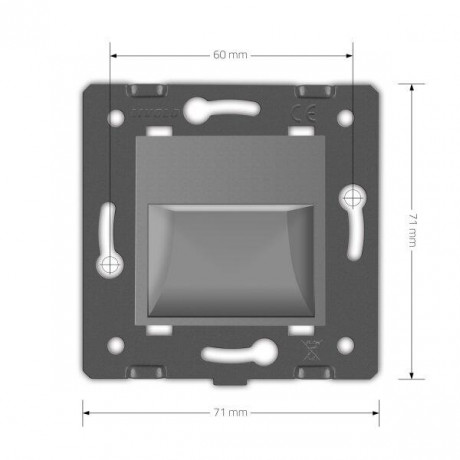 Механизм светильник для лестниц подсветка пола Livolo серый (782800615)
