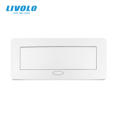 Выдвижной розеточный блок на 6 модулей Livolo серый (VL-SHS013-S)
