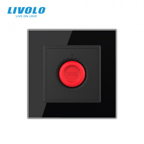 Умная тревожная кнопка Livolo черный (VL-C7FYMA-2BP)