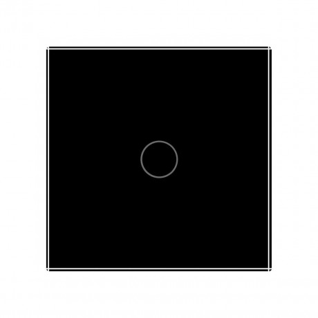 Сенсорная кнопка 1 сенсор Импульсный выключатель Мастер кнопка Livolo черный стекло (VL-C701H-12)