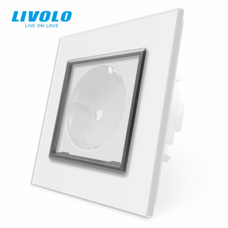 Ободок розетки Livolo серый (VL-DF101-15)