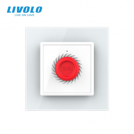 Умная тревожная кнопка Livolo белый (VL-C7FYMA-2WP)