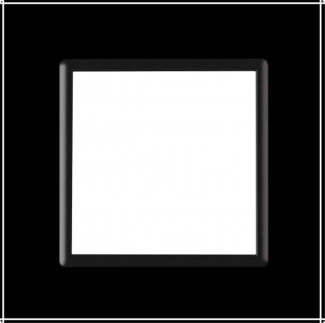 Рамка розетки 1 место Livolo черный стекло (VL-P7E-2B)