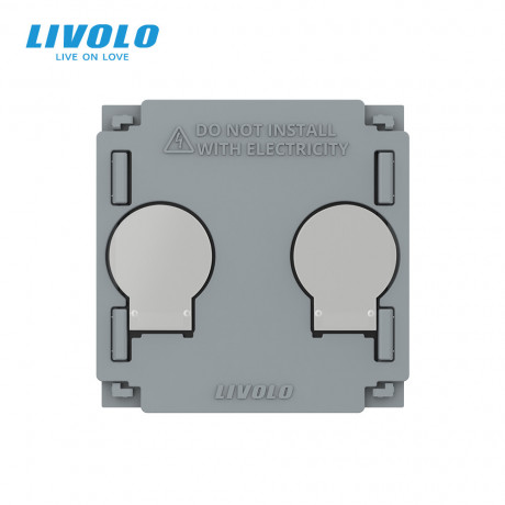 Механизм сенсорный проходной выключатель 2 канала Wi-Fi Livolo (VL-FC2SNY-2G)